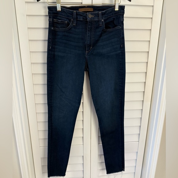 Joe's Jeans Women’s High Rise Skinny Ankle Raw Hem Dark Wash Jeans Size 29 - Picture 3 of 11